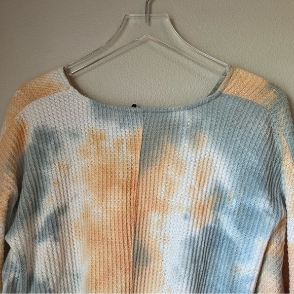 Urban Outfitters Out from Under Tie Dye Waffle Knit Crop Top Size Medium - Picture 6 of 7